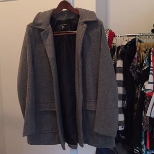 American Apparel Grey Wool Coat